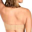 HSIA Strapless Bra for Women Large Bust Seamless Underwire Plus Size Convertible Bandeau Bra (Beige, XXL)
