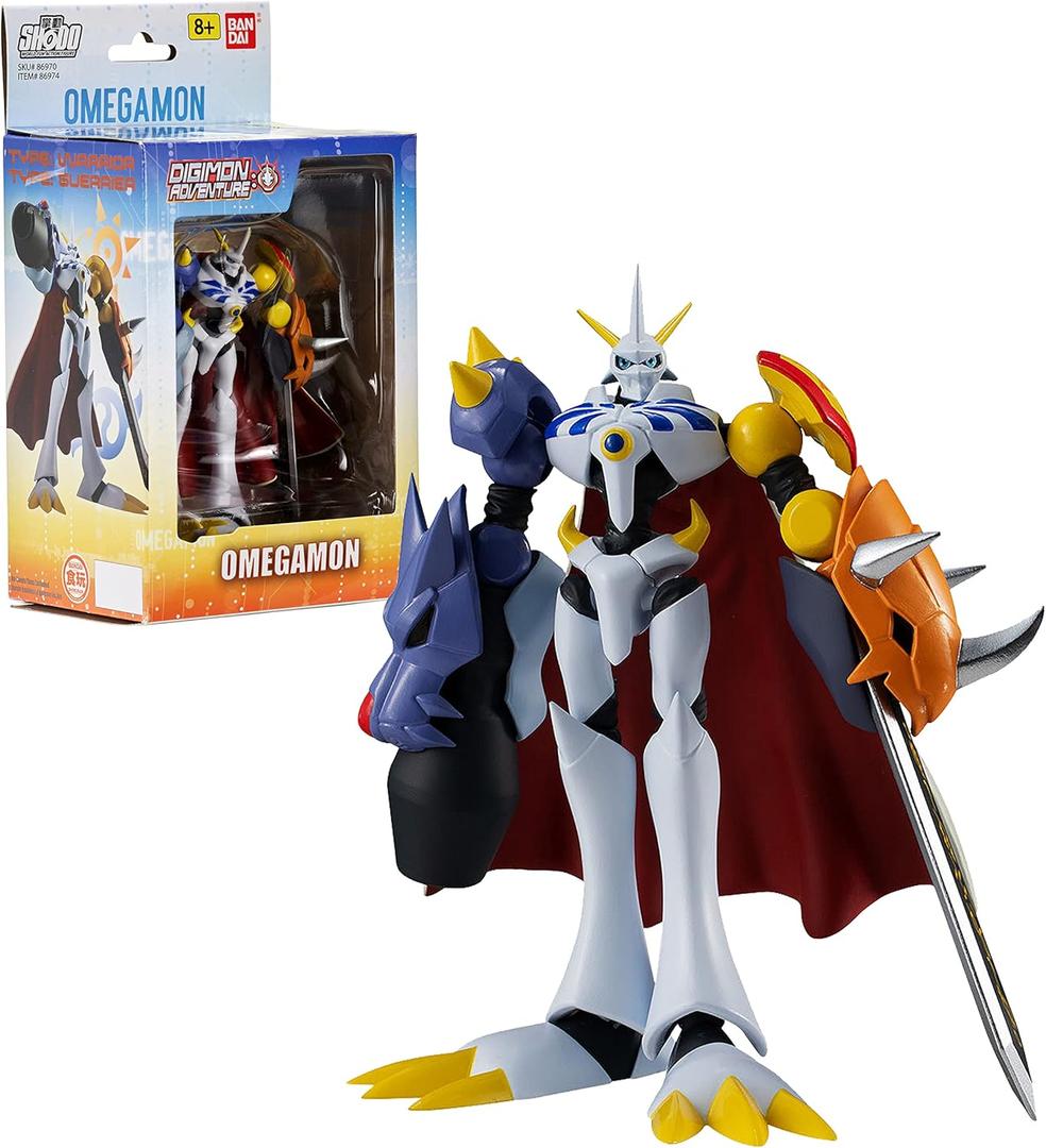 Bandai Namco - Digmon - Omegamon, Shodo 3.5 inch Action Figure (Assorted/ Multicolor)