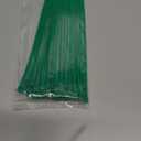 Extreme High Heat Resistant Cable Zip Ties 8 Inch Heavy Duty Green Zipties 100pcs,Weather Proof Plastic Tie Wraps Heat Stabilized 40 Pounds Tenstil Strength for Duct,Apply to Temp 266 Degree F