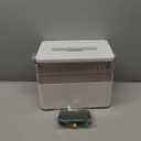 Funest 3 Tier Medicine Storage Box Organizer Portable First Aid kit Box Empty with Handle, Multipurpose Medical Supply Organizer with Removable Tray, White