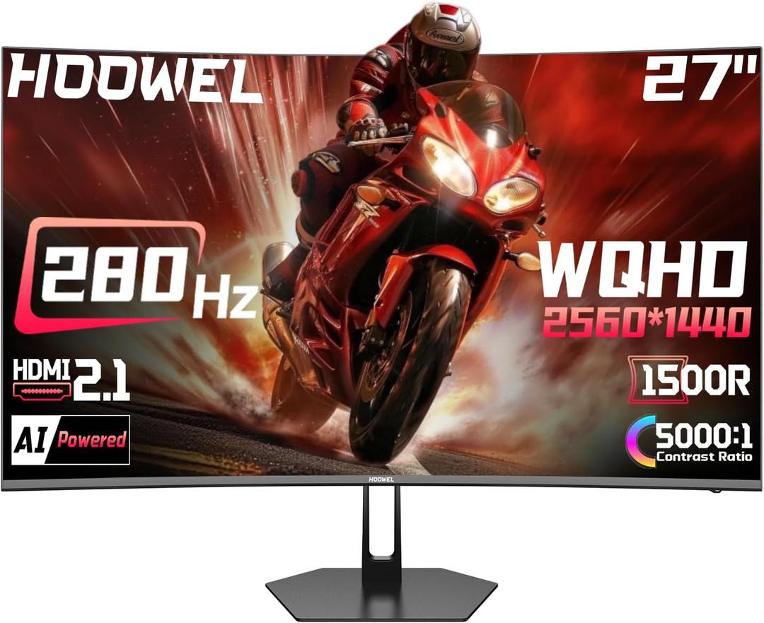 27 Inch 280Hz 240Hz Curved Gaming Monitor WQHD Curved Monitor