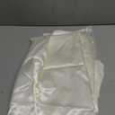 Ruisita Satin Party Tablecloth 58 x 102 Inches Wedding Rectangle Bright Silk Tablecloth Table Decor for Wedding Banquet Table Decoration, Ivory