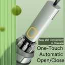 QWB TUMAAOTU Lightweight Compact Inverted Umbrella Windproof Auto Open Close  5-Second Quick Fold Design for Women & Men, 8 Ribs Strong Travel Umbrellas for Rain & Sun, Fits Backpack & Car (46 IN, Mist Green)