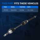 Autoround 666431 CV Axle Shaft Assembly Compatible with Nissan Altima 2013 2014 2015 2016 2017 2018 L4 2.5L, Sedan, Front Right Passenger Side