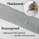 2 x Floor Transition Strip Self Adhesive Flat Laminate Floor Cover Strip Carpet to Tile Transition Strip for Laminate Flooring Vinyl Floor Transition Strip Threshold Strip Home Improvement(Grey,9.8Ft) (2in x 10ft, Gray)