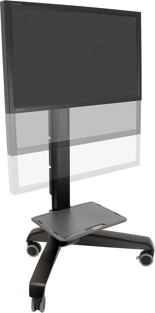 Ergotron – Neo-Flex Mobile MediaCenter VHD, Rolling Computer Cart – for Heavy Monitors or TVs Up to 75 Inches, 50 to 90 lbs – Black