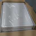 Clear Storage Bins with Lids - 4 Tier Plastic Bins with Wheels, Stackable Storage Bin, Closet Organizers Box for Bedroom, Living Room, 23 QT Folding Box with Magnetic door (White)