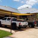 Rectangle Sun Shade Sail Canopy, 14' x 20' Outdoor Shade Cloth Patio Cover - Sunshade Sails Awning Shelter for Deck Garden Lawn Yard (Sand)