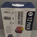 ClearSpace Clear Plastic Storage Bins  Pantry Organizers & Storage Containers, Cabinet Organizer - Home Organization Must Haves for Kitchen, Laundry Room, Office, Closet, Garage & Freezer (2 Pack)