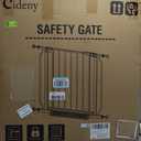 Baby Gate No Drilling, 29"-40" Auto Close Dog Gate Indoor for Doorways & Stairs, Pressure Mounted Adjustable Pet Gate, Easy Walk Through Child Gate for Children & Pets Stroller Friendly, White