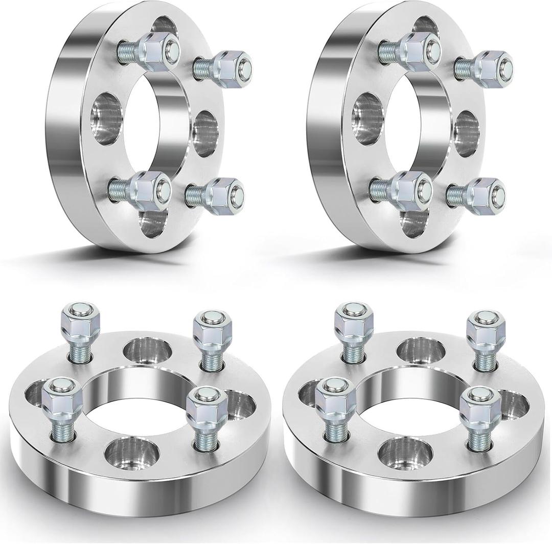 ECCPP 4PCS 1 inch Conversion Wheel Adapters 4 Lug change bolt pattern from 4x100mm to 4x108mm 12x1.5 Studs fits for 1993-2002 for Toyota Corolla 2000-2005 for Toyota Echo 2007-2011 for Toyota Yaris