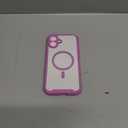 Diaclara Magnetic Designed for iPhone 16 Plus Case,[Full Camera Protection] 360 Clear Bumper Compatible with MagSafe Built-in Screen Protector for 16 Plus case,Magnetic Rose Purple