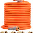 YAMATIC Garden Hose 5/8 in x 100 ft, Ergonomic Swivel Fittings, Burst 600 PSI, Heavy Duty, Flexible and Lightweight Water Hose with 2 Set Quick Connect