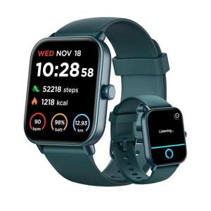 Smart Watch for Women Android iPhone, Alexa Built-in, 1.8" Smartwatch with Heart Rate/SpO2/Sleep Monitor, IP68 Waterproof Activity Fitness Tracker with Bluetooth Call, 100+ Sport Mode, DarkGreen
