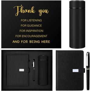 Teacher Appreciation Gift Box Thank You Teacher Gifts for Men Coworker Employees Notebook Pen and Tumbler Thank You for Listening for Staff Teachers Appreciation Week Gifts Volunteer Nurse