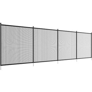 VEVOR Pool Fence, 4 x 108 FT Pool Fences for Inground Pools, Removable Safety Pool Fencing, Easy DIY Installation Swimming Pool Fence, 340gms Teslin PVC Pool Fence Mesh Protects Kids and Pets