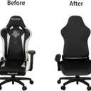 SARAFLORA Gaming Chair Covers Stretch Washable Computer Chairs Slipcovers for Armchair, Swivel Chair, Computer boss Chairs (Black, X-Large)