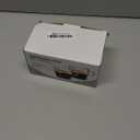 NETANY 6 OZ Espresso Cups Set of 2, Double Spouts Stackable Cups, Espresso Shots Glass Mugs with Handle, Machine Accessories for Coffee Bar, Cute Clear Glasses for Gift