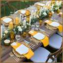 MAONAME 13" Gold Charger Plates Set of 100, Plastic Reef Plate Chargers Bulk, Round Charger for Dinner Plates, Table Chargers for Wedding Decor