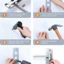 Benbilry 9" Large Size Wall Mounted Makeup Vanity Mirror, 1X/10X Magnifying Double Sided Shaving Mirror for Bathroom, 360 Swivel Extendable Arm, Nickel Finish (Nickel-no Led)