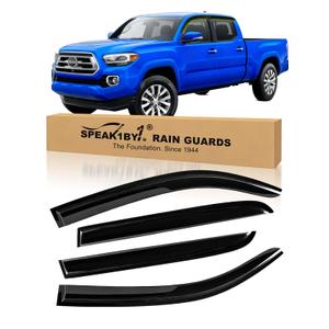 4PCS Rain Guards for Tacoma 2024-2026 Double Cab Window Visor