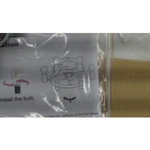 Garwarm Caged Ceiling Fan 20" Caged With Lights Flush Mount Ceiling Fan With Ceiling Fans, White 