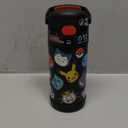 THERMOS FUNTAINER Water Bottle with Straw - 12 Ounce - Kids Stainless Steel Vacuum Insulated Water Bottle with Lid, Pokmon (Pokemon)