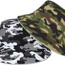 Bucket Hat Beach Summer Sun Hat Reversible Fisherman Hats Double Sided Wearing for Women Men (Black7)