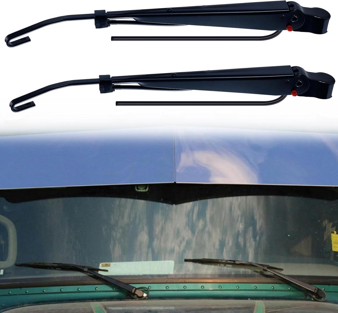 2 Pack Windshield Wiper Arm for peterbilt 379 1990-2007, LH and RH Wiper Arms Replace 602-5411 R236002, Black, Length 14.2 inches