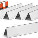 SUS304 Stainless Steel 17.5" Flavorizer Bars for Weber Genesis 300 Series with Front Control, Grill Parts for Weber Genesis E310 E320 E330 S310 S320 S330, Heat Plate Replacement 7620 7621, 5 Pack
