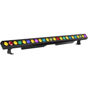 LED Stage Wash Light Bar: 24LED 80W 4IN1 RGBA DMX Light Bar Colorful Beam Lights Sound Activated DMX Controlled Uplights for Events Church DJ Music Dance Wedding Christmas Party Lighting