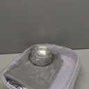 Cat Open Top Litter Box with Lid, Litter Mat, Poop Lifter Scoop & Kitten Kitty Stainless Steel Feeding Dish Bowl, Starter Kit 4 Pack for Small cat Within 5 Months (Grey-One Entry)