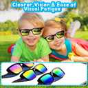 Party Favors for Kids 4-8, 24Packs Neon Sunglasses for Kid, UV400 Protection Sunglasses Bulk, Goodie Bags Stuffers for Kids Pool Birthday Party Supplies