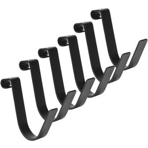 Add-On Storage Hook Accessory for Ceiling Rack and Wall Shelving, Rail Hook, 6 Pack