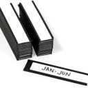 SmartSign Magnetic 'C' Channel Label Holders for Metal Racks and Shelves | 1" x 4" Pack of 25