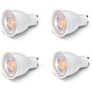 8W GU10 LED Bulbs MR16 GU10 Base 8 Watt(Equivalent to 75W Halogen Bulbs)High Brightness 800LM LED Spotlight Bulbs for Landscape Recessed Track Lighting,Non-dimmable,38 Beam Angle,4 Pack (Warm White)
