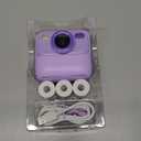 Kids Instant Digital Cameras for Boys and Girls, 1080P HD Dual-Lens Selfie Digital Camera with Print Paper & 32G Card, Christmas Birthday Gifts Toys for Toddler and Teenagers Age 3-16 Years Old (Purple)