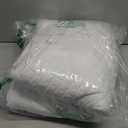 CozyLux Full Size Comforter Sets with Sheets 7 Pieces, White Seersucker Bed in a Bag Textured Luxury Soft Bedding Set with Down Alternative Comforter, Sheets, Pillowcases & Shams for All Seasons