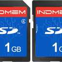 SD Card 1GB (2 Pack) Class 4 Flash Memory Cards MLC Stanard Secure Digital Cards Camera Cards, 1GB(2pc)