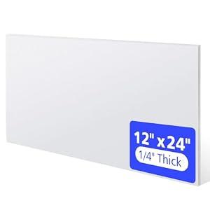 HDPE Sheet 1/4"x 12"x 24" White Plastic Board
High Density Polyethylene sheet for DIY, industrial, marine use. Replaces starboard. Durable, waterproof, uv resistant.