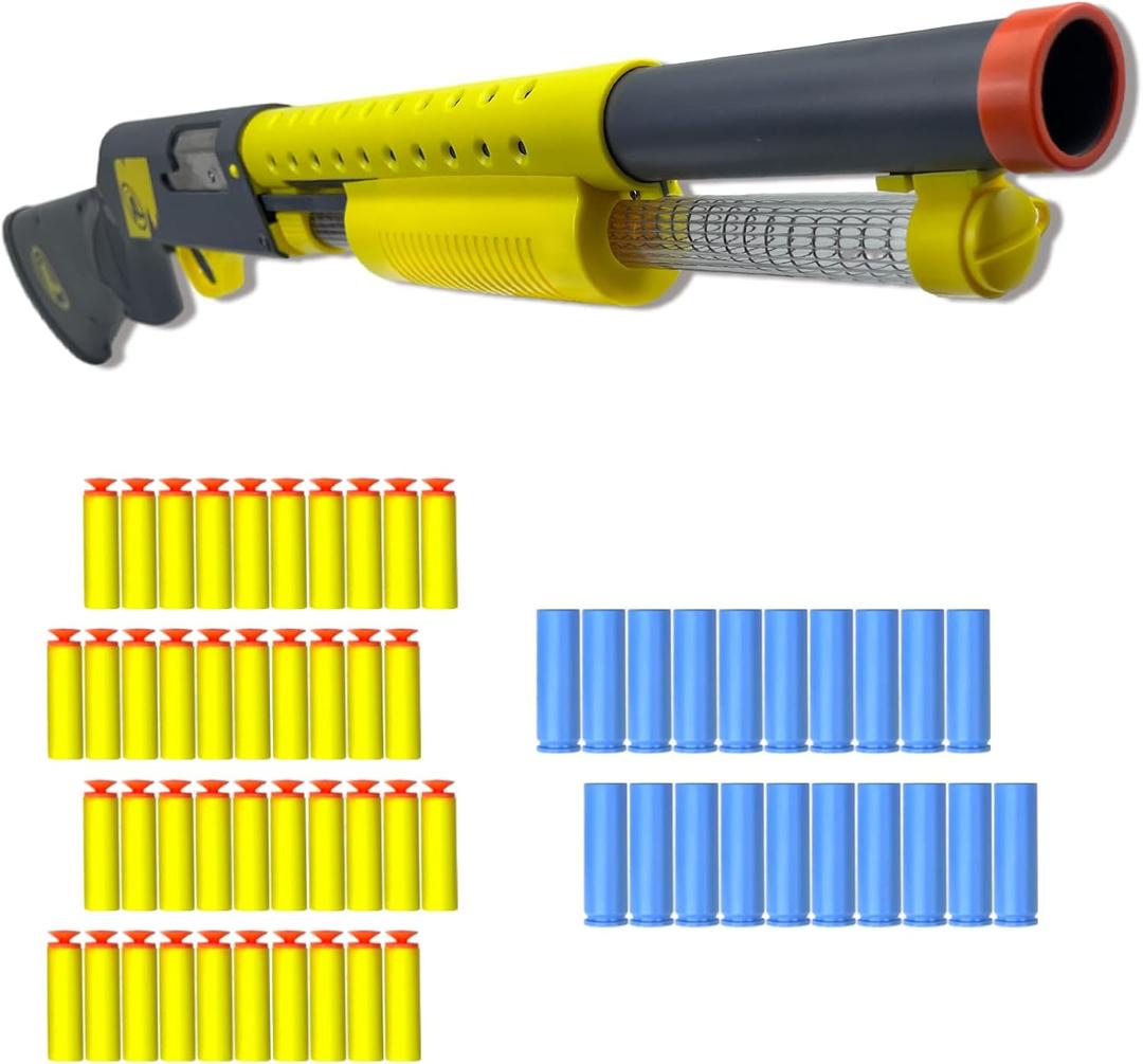 AGM MASTECH Catapult Rifle Shotgun Soft Bullet Foam Dart Blaster - Lever Action Shooting Game Educational Toy for Kids Boys Girls & Adults