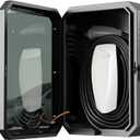 YONZEE Wall Charger Station Box for Tesla Model Y Juniper 3 S X, Electric Vehicle Car Charging Cover Protector Box for Most EV (black)