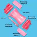 Pets Water Bottle with Food Container,Travel Puppy Water Bowl,Portable Pet,Dispenser,Dog Stuff Accessories Items,Cat Walking and Hiking Dog Gift,with 1DogPoop Bags;1 Pet Toys 3PCS