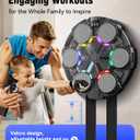 Upgraded Music Punching Machine for Kids and Adults, Wall Boxing Punching Pad with Bluetooth & Rhythm Lights, 3 Speed Modes, Home Fitness Boxing Equipment with Gloves for Boys Girls Teenagers