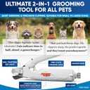 2-in-1 Dog & Cat Nail Clippers and Grinder with Light Upgraded Safety Guard to Avoid Overcutting, Sharp Blade, Painless Quiet Pet Nail Claw Trimmers, Professional Grooming Tool for Large Small Pets