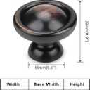 Tauno 10 Pack Oil Rubbed Bronze Cabinet Drawer Pulls, Vintage Zinc Drawer Knobs for Kitchen, Bathroom, Wardrobe, Rustic Hardware with Timeless Appeal