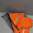 BRKURLEG Small Dog Winter Coat with Harness Built in, Orange Winter Dogs Jackets, Fullbody Dog Coat, Dogs Snowsuits Reflective Windproof Cold Weather Coats, Pet Warm Fleece Coats, M