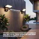 18W Motion Sensor Outdoor Lights Dusk to Dawn Outdoor Lighting 180 Folding IP65 Aluminum Wall lights Motion lights for outside Porch Light Rustproof Exterior Lighting Fixtures for Garage Yard