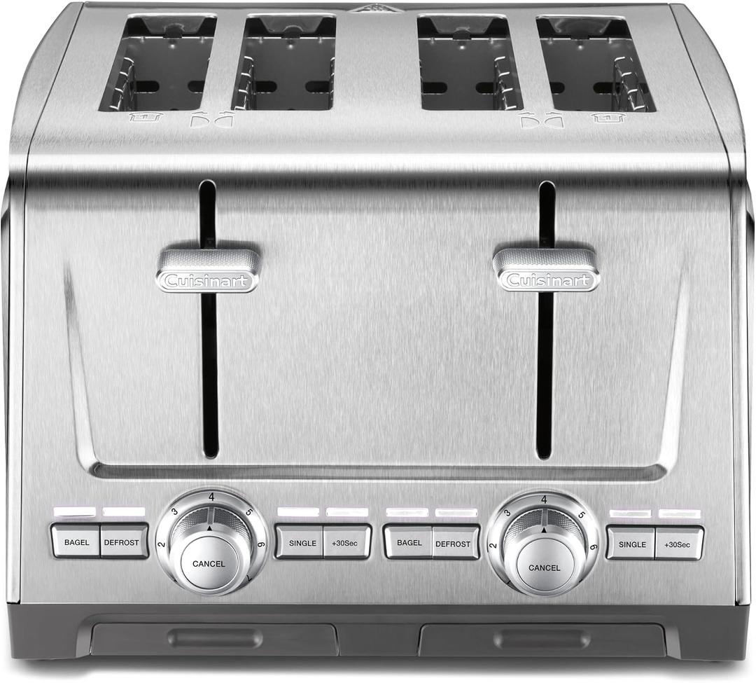 Cuisinart 4-Slice XL Slot Toaster, 7 Shade, High-Lift, Stainless Steel
