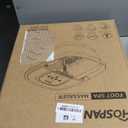 HOSPAN Collapsible Foot Spa with Heat, Bubble, Red Light, and Temperature Control, Foot Bath Massager with 8 Shiatsu Massage Rollers, Pedicure Foot Spa for Relaxation and Stress Relief, Black